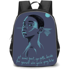 Moonlight Backpack StudentPack - Moonlight Movie Chiron Looking Back Illustration Art