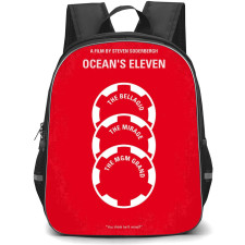 Ocean Eleven Backpack StudentPack - Ocean Eleven Minimal Red Movie Poster