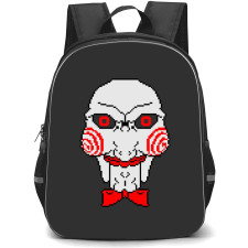 Saw Backpack StudentPack - Saw Jigsaw Avatar On Black Background