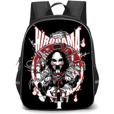 Saw Backpack StudentPack - Saw Jigsaw Vector Illustration Art On Black Background