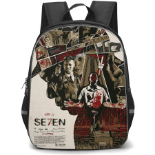 Se7en Backpack StudentPack - Se7en Illustrated Posters With Double Exposure Effects