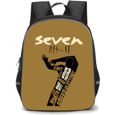 Se7en Backpack StudentPack - Se7en Movie Minimalist Poster