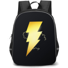 Shazam Backpack StudentPack - Shazam Thunder Icon On Black Background