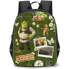 Shrek Phone Case Backpack StudentPack - Characters Ogres are like onions Collage