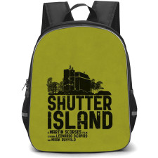 Shutter Island Backpack StudentPack - Shutter Island Minimalist Art Green Background
