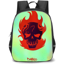 Suicide Squad Backpack StudentPack - Suicide Squad Diablo Flaming Skull Avatar Poster
