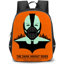 The Dark Knight Backpack StudentPack - The Dark Knight Rises Illustration Art On Orange Background