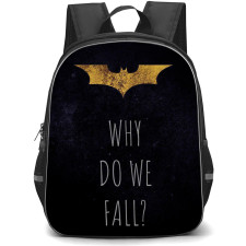 The Dark Knight Backpack StudentPack - The Dark Knight Why Do We Fall Poster