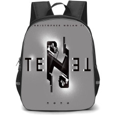 Tenet Backpack StudentPack - Tenet 2020 Movie Logo on Silver Background
