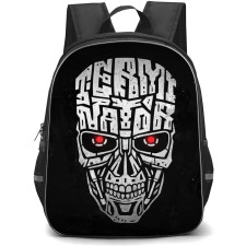 The Terminator Backpack StudentPack - The Terminator Typographic Logo On Black Background
