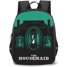 The Housemaid Backpack School Bag StudentPack - The Housemaid Haunted House Retro Illustration Poster