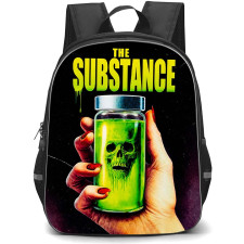 The Substance Backpack School Bag StudentPack - The Substance Toxic Serum Skull Horror Poster