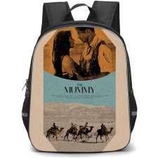The Mummy 1999 Backpack School Bag StudentPack - The Mummy 1999 Rick O Connell & Evelyn Vintage Art Poster