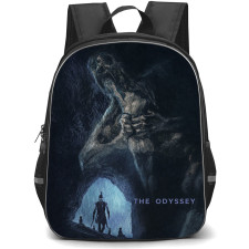 The Odyssey Backpack School Bag StudentPack - The Odyssey Dark Mythological Cyclops And Greek Warriors Art Poster