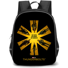 Thunderbolts Backpack StudentPack - Thunderbolts Not Super Not Heroes Not Giving Up Movie Poster