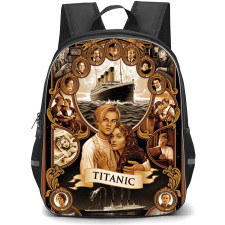 Titanic Backpack StudentPack - Titanic Movie Illustrated Classic Poster