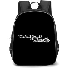Voicemails for Isabelle Backpack School Bag StudentPack - Voicemails for Isabelle Black Logo Sticker