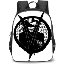 V For Vendetta Backpack StudentPack - V For Vendetta Silhouette Logo Sticker