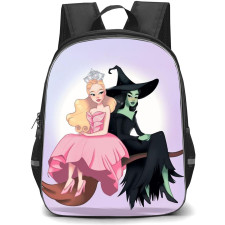 Wicked Backpack StudentPack - Glinda And Wicked Witch Sitting on the Broom