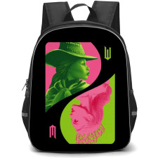 Wicked Backpack School Bag StudentPack - Green Pink Side Portrait Monochrome