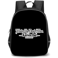Wake Up Dead Man Backpack School Bag StudentPack - Wake Up Dead Man Movie Logo Sticker