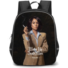 Wake Up Dead Man Vera Draven Backpack School Bag StudentPack - Vera Draven Vivian Thorne Smoking Portrait Oil Painting Poster