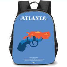 Atlanta Backpack StudentPack - Atlanta Poster Illustration Art Blue Background