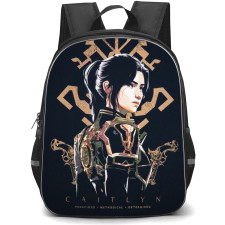 Famous Television Series Arcane Caitlyn Backpack StudentPack - Caitlyn Side Portrait