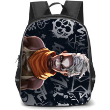 Famous Television Series Arcane Ekko Backpack StudentPack - Ekko Graffiti Art Landscape