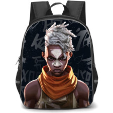 Famous Television Series Arcane Ekko Backpack StudentPack - Ekko Graffiti Art Portrait