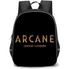 Arcane Backpack StudentPack - Arcane League of Legends Logo On Black Background