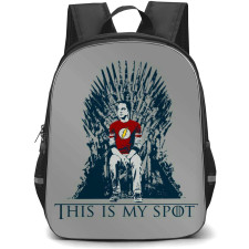 The Big Bang Theory Backpack StudentPack - Sheldon Cooper My Spot Illustration On Gray Background