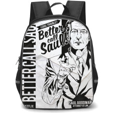 Better Call Saul Backpack StudentPack - Better Call Saul Black And White Retro Poster
