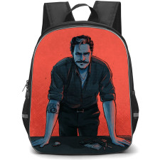 Better Call Saul Backpack StudentPack - Lalo Salamanca Cartoon Art On Red Background