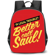 Better Call Saul Backpack StudentPack - Better Call Saul Logo On Red Background