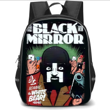 Black Mirror Backpack StudentPack - Black Mirror The White Bear Season 02 Episode 02 Poster