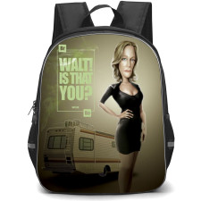 Breaking Bad Backpack StudentPack - Walter White The One Who Knocks Black Yellow Illustration Art