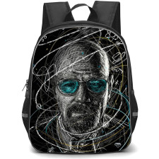 Breaking Bad Backpack StudentPack - Walter White Half Face Silhouette Poster