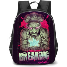 Breaking Bad Backpack StudentPack - Breaking Bad Logo On Green Smoke Background