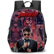 Daredevil Backpack StudentPack - Matt Murdock Portrait On Comic Book Background