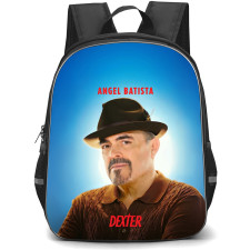 Dexter Angel Batista Backpack School Bag StudentPack - Angel Batista Portrait Series Poster In Blue Background