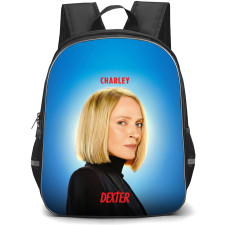 Dexter Charley Backpack School Bag StudentPack - Charley Portrait Series Poster In Blue Background