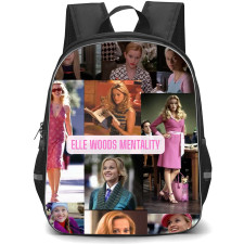 Elle Elle Woods Backpack School Bag StudentPack - Elle Woods Mentality Collage Poster