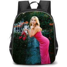 Elle Elle Woods Backpack School Bag StudentPack - Elle Woods Pink Dress Garden Pose Poster
