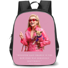 Elle Elle Woods Backpack School Bag StudentPack - Elle Woods Pink Outfit Chihuahua Poster
