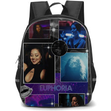 Euphoria Backpack School Bag StudentPack - Euphoria Characters Aesthetic Collage Poster
