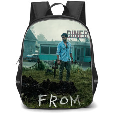 FROM Jade Herrera Backpack School Bag StudentPack - Jade Herrera Standing Outside The Diner Poster