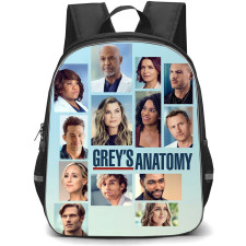 Greys Anatomy Backpack School Bag StudentPack - Greys Anatomy Medical Drama Cast Poster