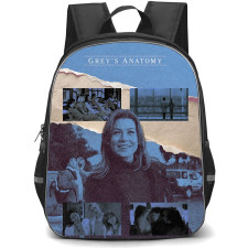 Greys Anatomy Backpack School Bag StudentPack - Greys Anatomy Vintage Scrapbook Collage Poster