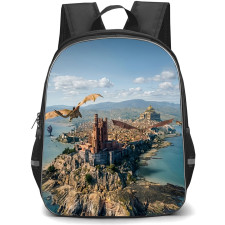 House of the Dragon S3 Backpack School Bag StudentPack - House of the Dragon S3 Dragonstone Castle Fantasy Scene Poster